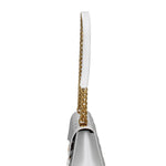 Borsa a mano da donna 100% gomma FLAT RHOMBUS M 24-GLACIER GRAY-LIGHT OTTONE Marc Ellis