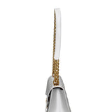 Borsa a mano da donna 100% gomma FLAT RHOMBUS M 24-GLACIER GRAY-LIGHT OTTONE Marc Ellis