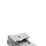 Borsa a mano da donna 100% gomma FLAT RHOMBUS M 24-GLACIER GRAY-LIGHT OTTONE Marc Ellis