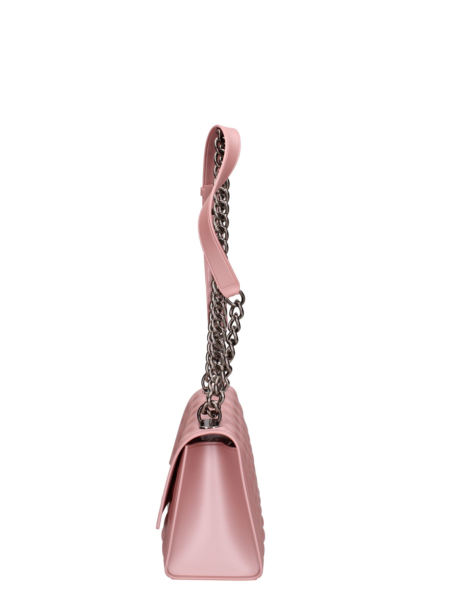 Borsa a mano da donna 100% gomma FLAT RHOMBUS M 24-OLD ROSE-BRUSH CDF Marc Ellis