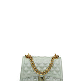 Borsa a mano da donna 100% gomma FLAT RHOMBUS M 24-OLIVE-LIGHT GOLD Marc Ellis