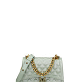 Borsa a mano da donna 100% gomma FLAT RHOMBUS M 24-OLIVE-LIGHT GOLD Marc Ellis