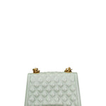 Borsa a mano da donna 100% gomma FLAT RHOMBUS M 24-OLIVE-LIGHT GOLD Marc Ellis