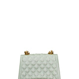 Borsa a mano da donna 100% gomma FLAT RHOMBUS M 24-OLIVE-LIGHT GOLD Marc Ellis