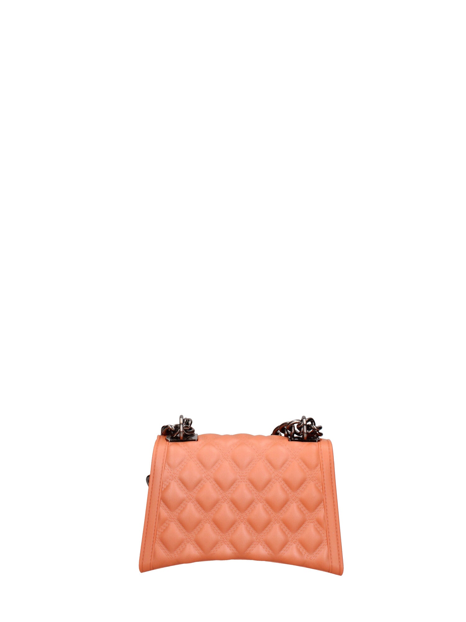 Borsa a mano donna 100% gomma FLAT RHOMBUS S 24-DARK RUST-BRUSH CDF Marc Ellis