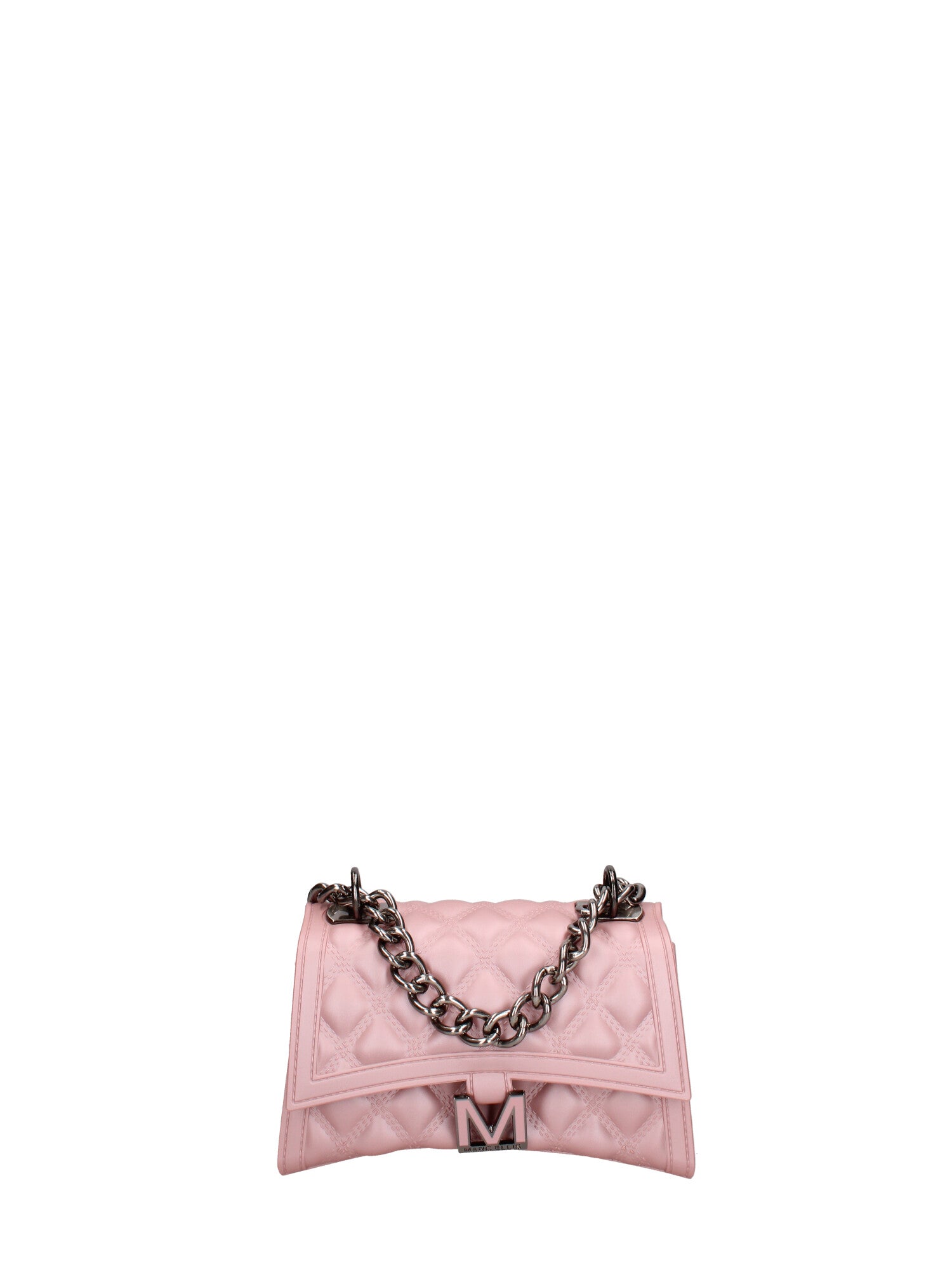 Borsa a mano donna 100% gomma FLAT RHOMBUS S 24-OLD ROSE-BRUSH CDF Marc Ellis
