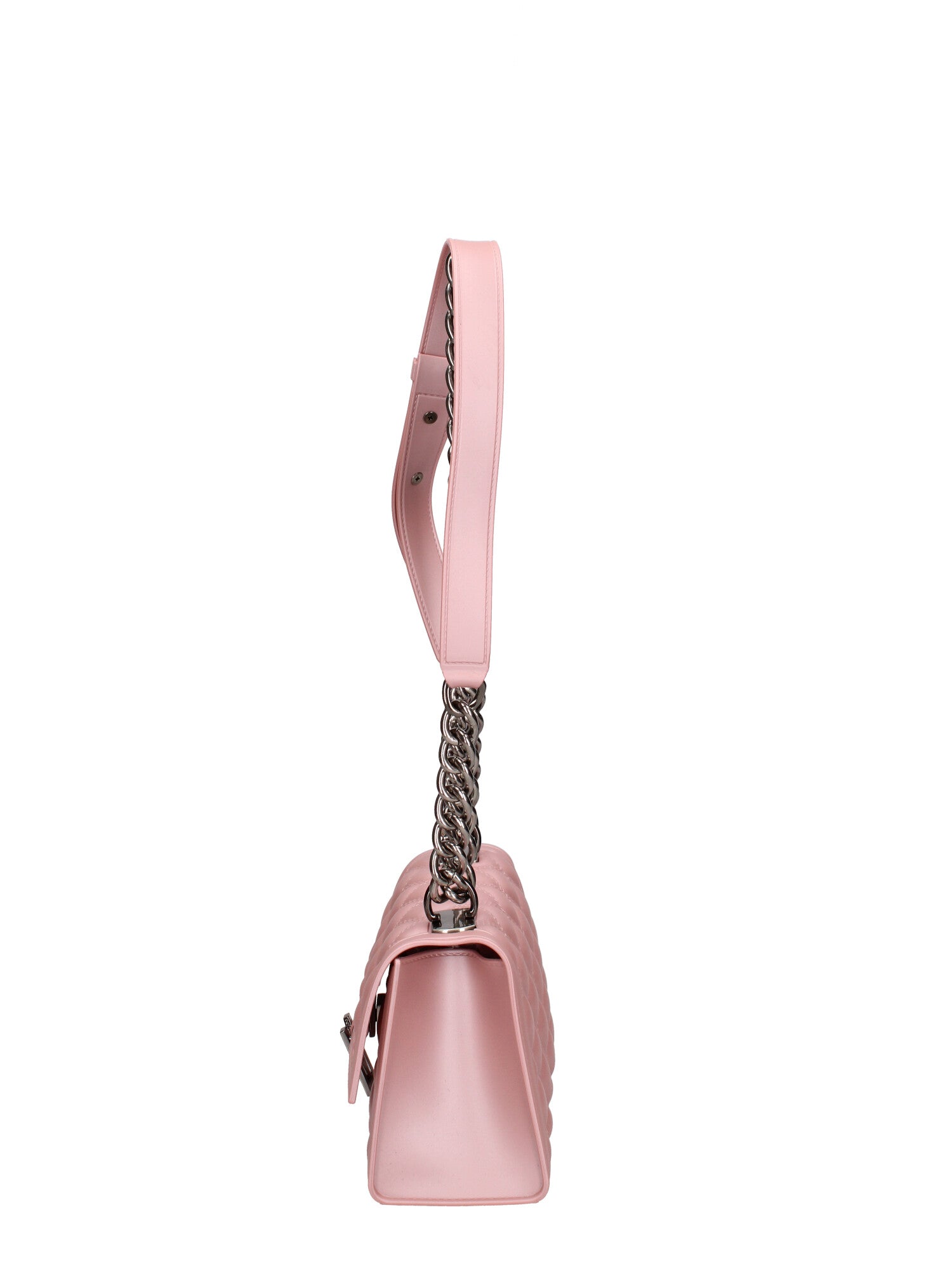 Borsa a mano donna 100% gomma FLAT RHOMBUS S 24-OLD ROSE-BRUSH CDF Marc Ellis