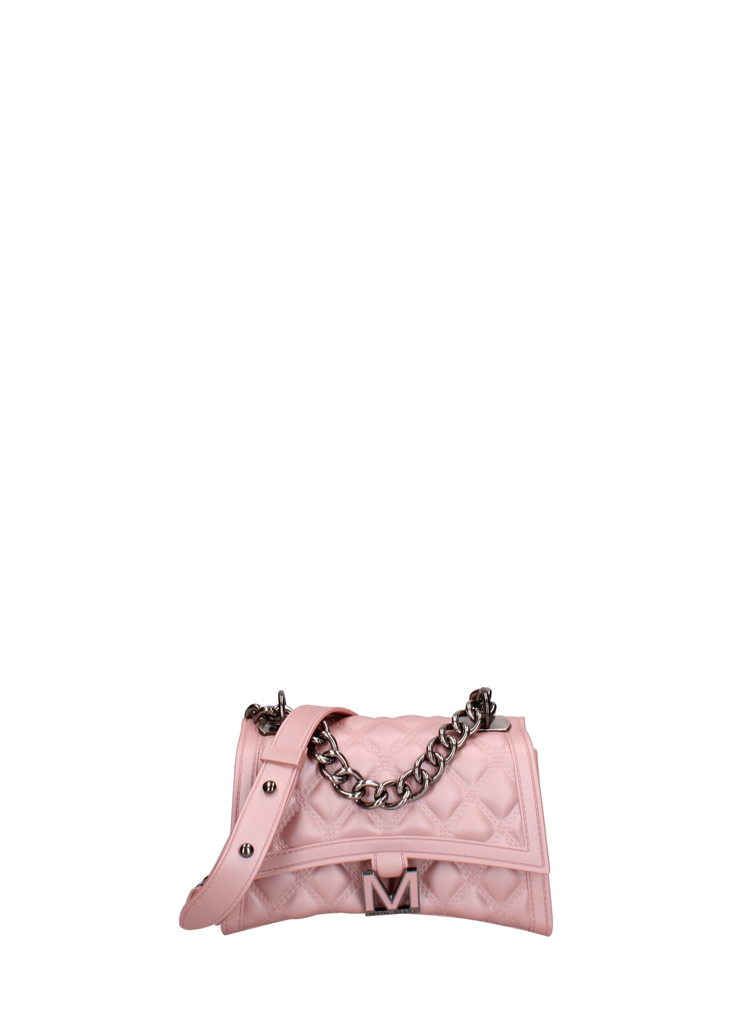 Borsa a mano donna 100% gomma FLAT RHOMBUS S 24-OLD ROSE-BRUSH CDF Marc Ellis