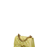 Borsa a mano donna 100% gomma FLAT RHOMBUS S 24-PYRATE GREEN-LIGHT OTTONE Marc Ellis