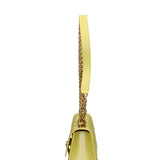 Borsa a mano donna 100% gomma FLAT RHOMBUS S 24-PYRATE GREEN-LIGHT OTTONE Marc Ellis