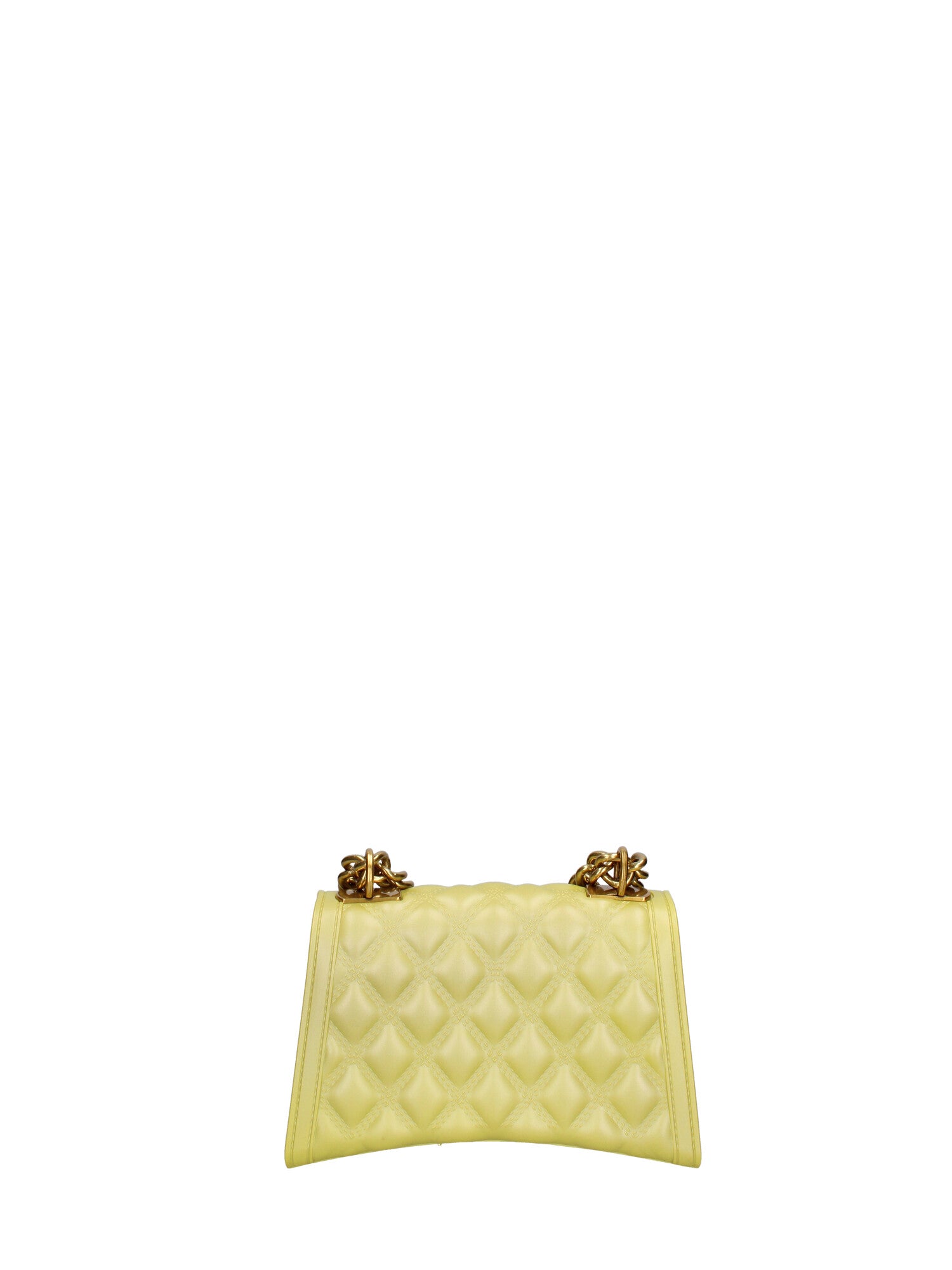 Borsa a mano donna 100% gomma FLAT RHOMBUS S 24-PYRATE GREEN-LIGHT OTTONE Marc Ellis