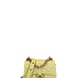 Borsa a mano donna 100% gomma FLAT RHOMBUS S 24-PYRATE GREEN-LIGHT OTTONE Marc Ellis