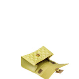 Borsa a mano donna 100% gomma FLAT RHOMBUS S 24-PYRATE GREEN-LIGHT OTTONE Marc Ellis