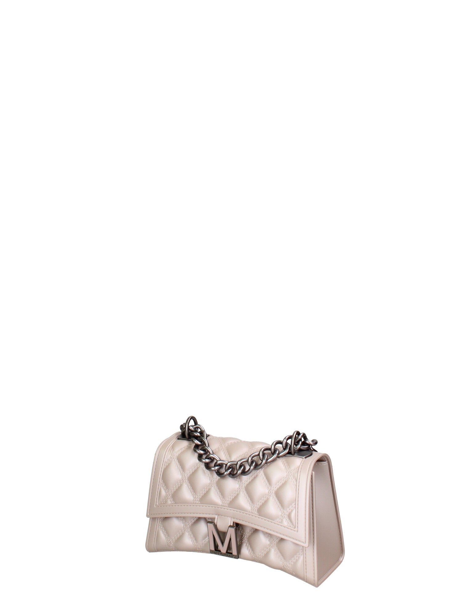 Borsa a mano donna 100% gomma FLAT RHOMBUS S 24-STONE-SATIN CDF Marc Ellis