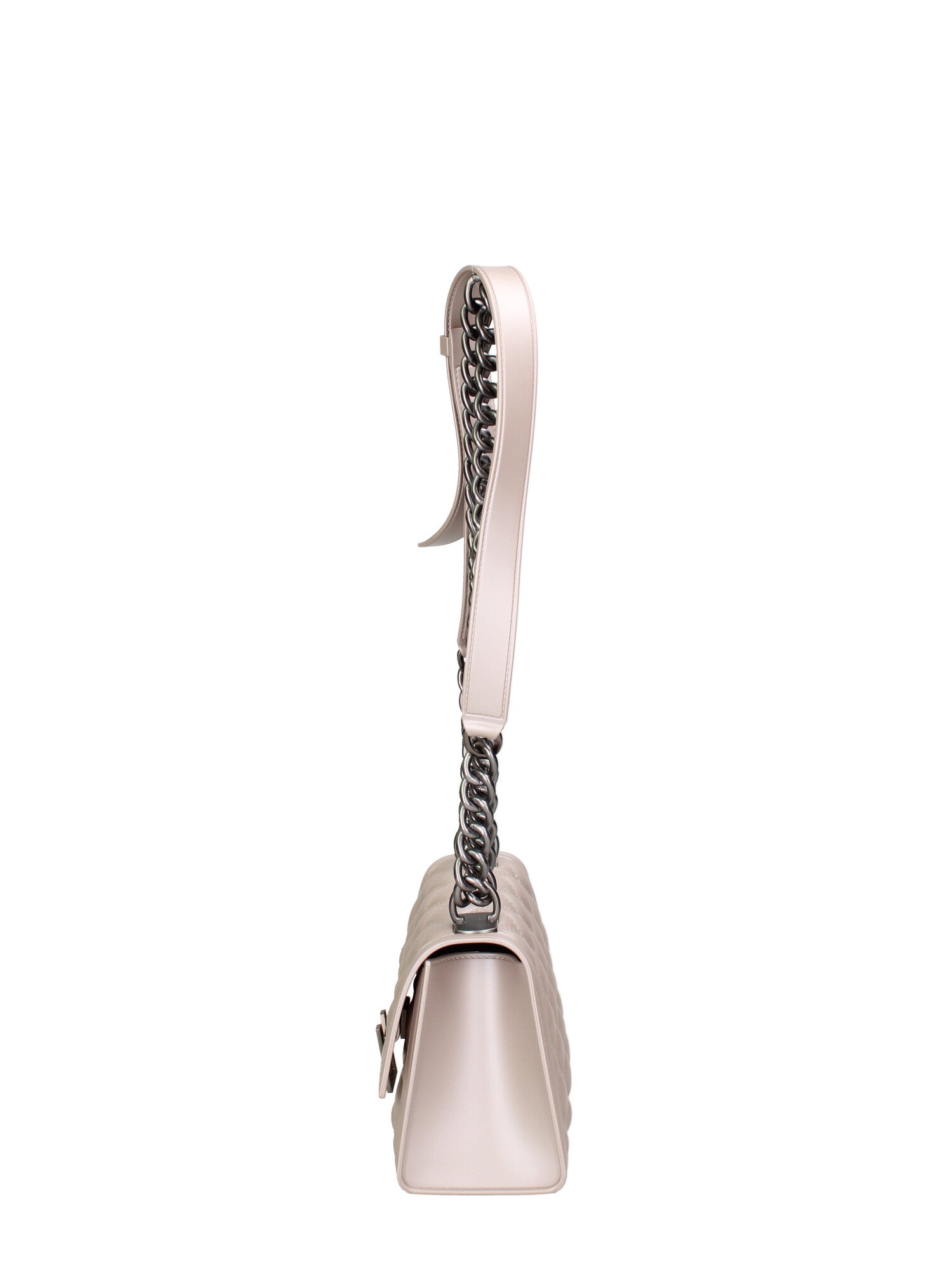 Borsa a mano donna 100% gomma FLAT RHOMBUS S 24-STONE-SATIN CDF Marc Ellis