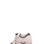 Borsa a mano donna 100% gomma FLAT RHOMBUS S 24-STONE-SATIN CDF Marc Ellis