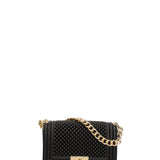 Borsa a mano da donna 100% gomma FLAT S BALL 24-BLACK-GOLD Marc Ellis