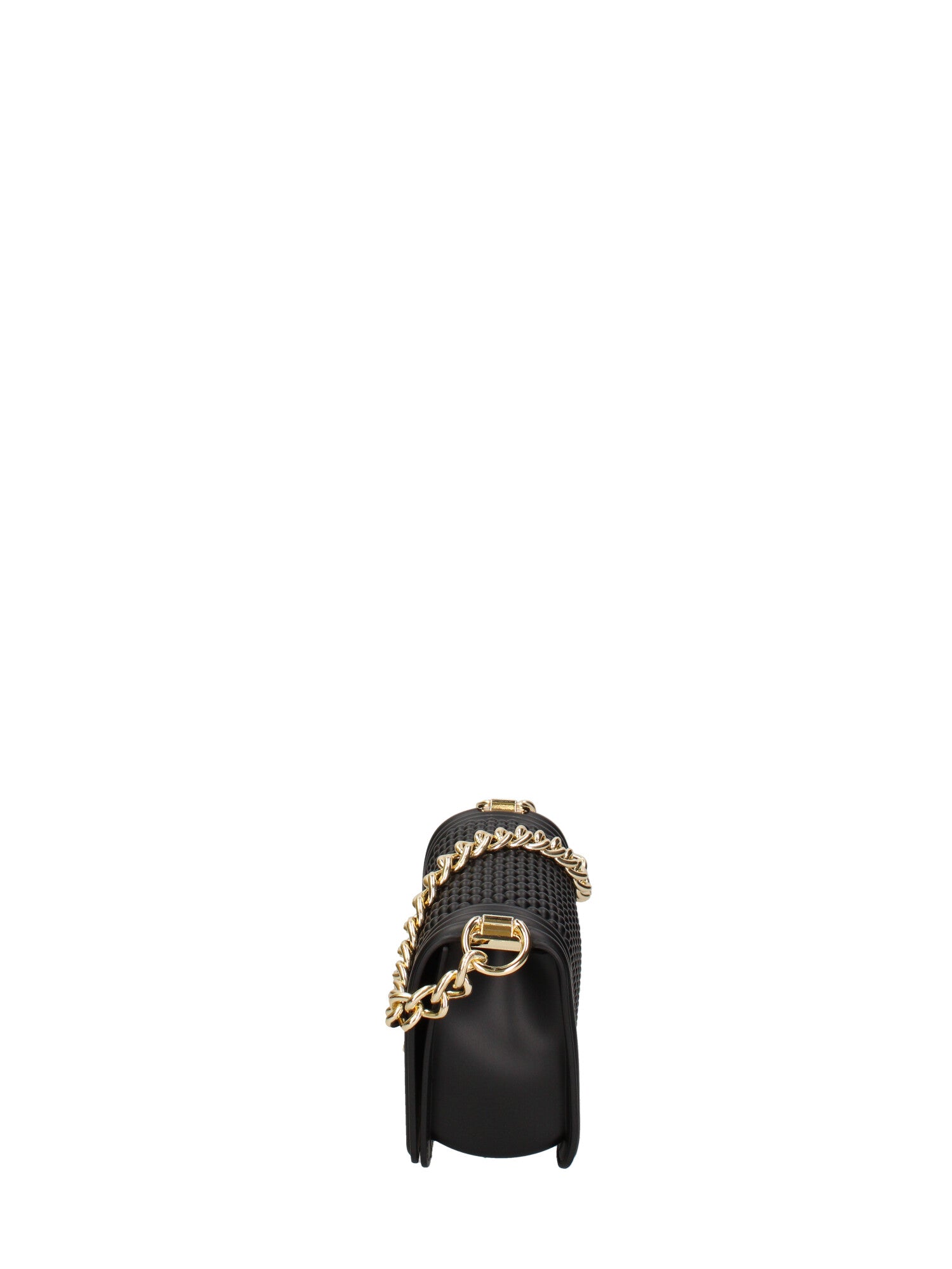 Borsa a mano da donna 100% gomma FLAT S BALL 24-BLACK-GOLD Marc Ellis