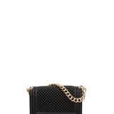 Borsa a mano da donna 100% gomma FLAT S BALL 24-BLACK-GOLD Marc Ellis