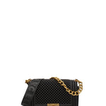 Borsa a mano da donna 100% gomma FLAT S BALL 24-BLACK-LIGHT OTTONE Marc Ellis