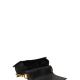 Borsa a mano da donna 100% gomma FLAT S BALL 24-BLACK-LIGHT OTTONE Marc Ellis