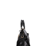 Borsa a mano da donna 100% PVC HEATHER -BLACK Marc Ellis