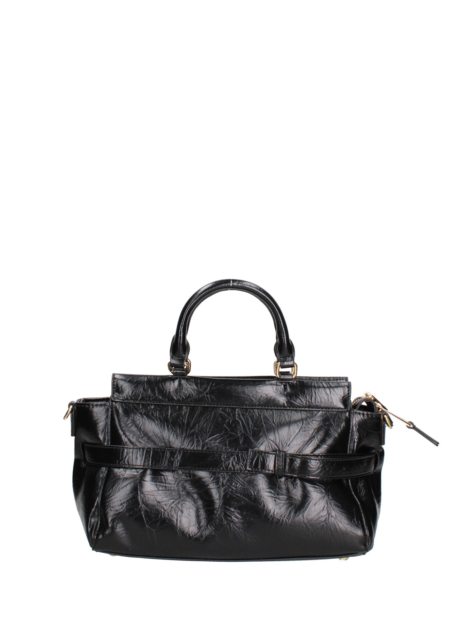 Borsa a mano da donna 100% PVC HEATHER -BLACK Marc Ellis
