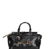 Borsa a mano da donna 100% PVC HEATHER -BLACK Marc Ellis