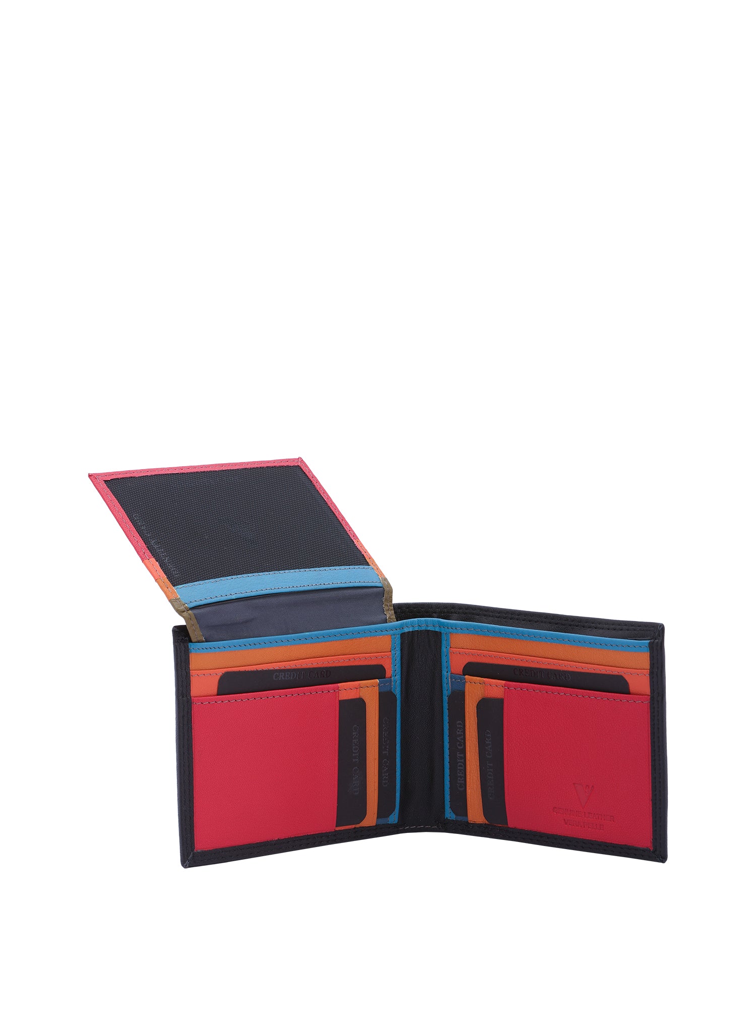 Portafoglio uomo in vera pelle Casual IN-1076-BLACK MULTI Sergio Valentini