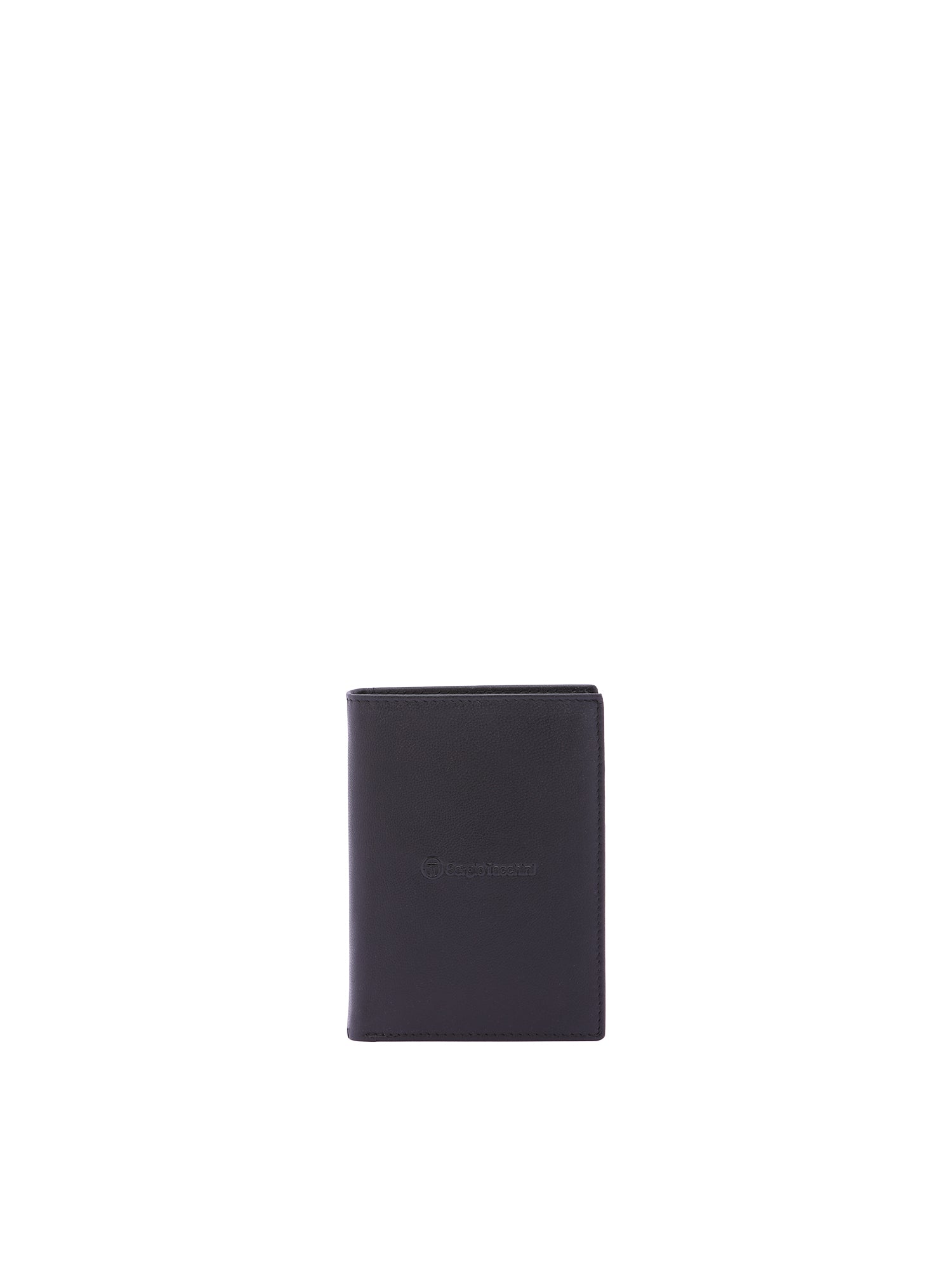 Portafoglio da uomo in vera pelle Casual K50116P102-NERO Sergio Tacchini