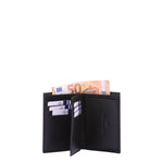 Portafoglio da uomo in vera pelle Casual K50116P102-NERO Sergio Tacchini
