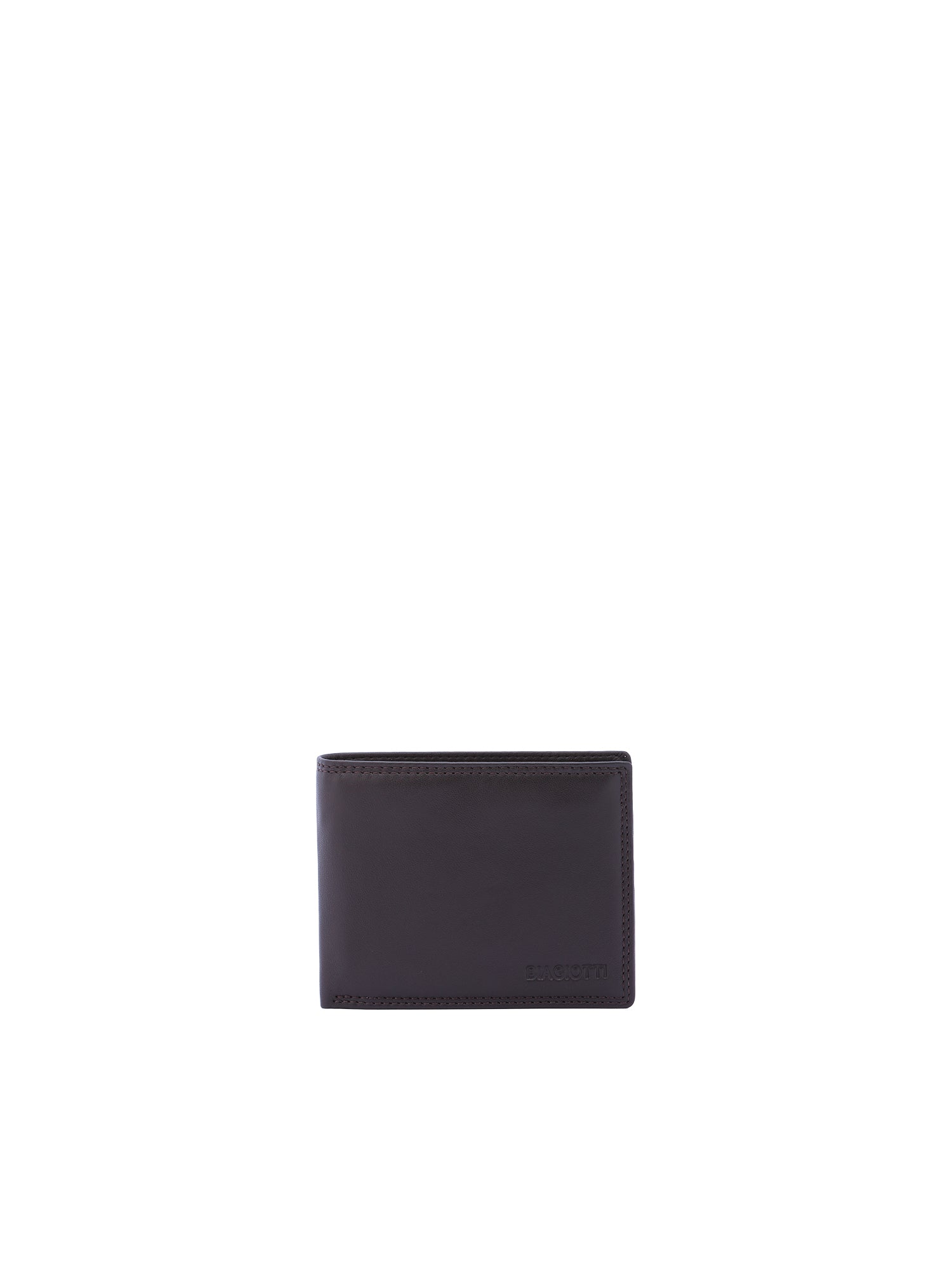 Portafoglio uomo in vera pelle Casual LB7602-40-MARRONE SCURO Laura Biagiotti