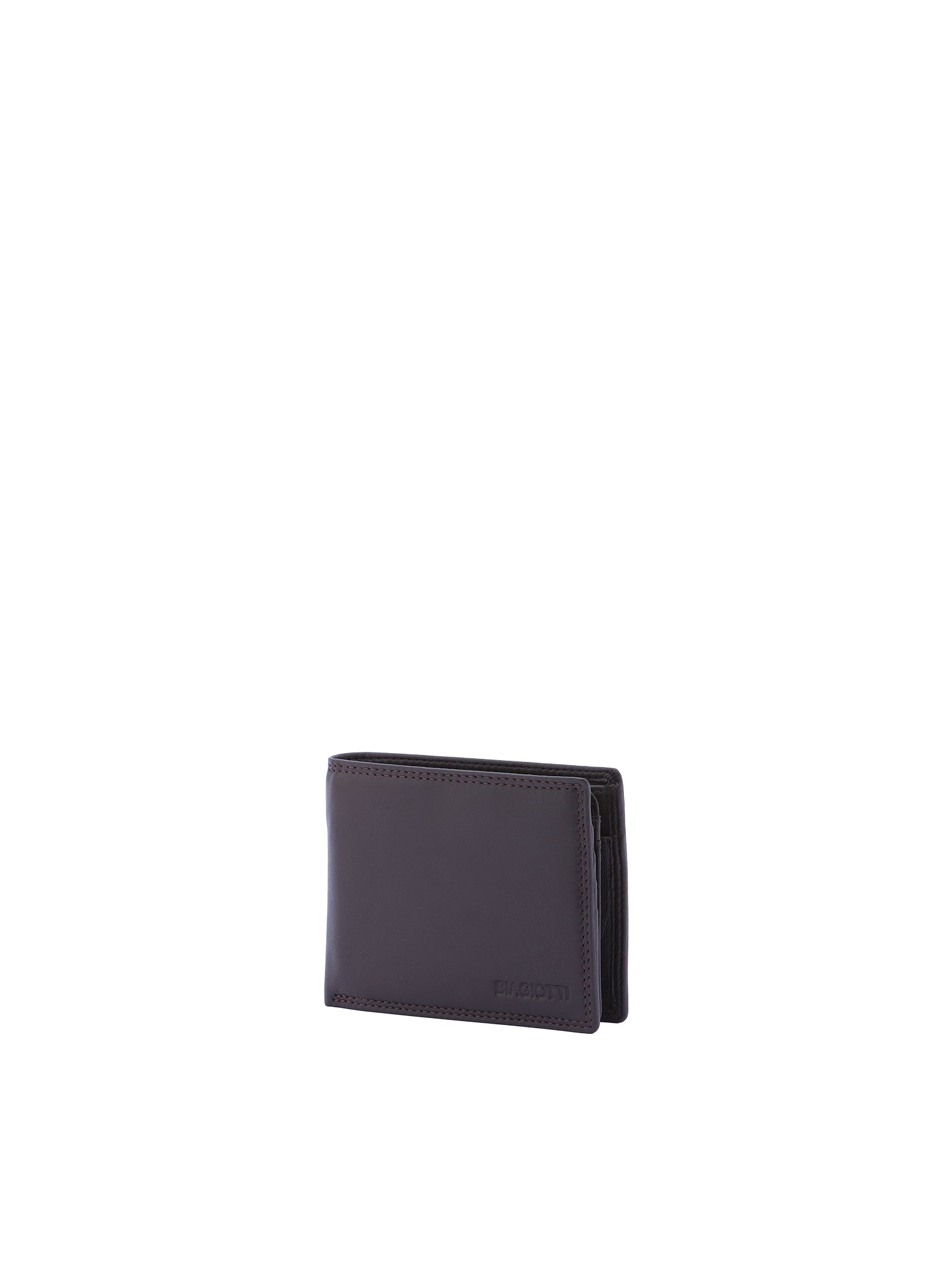Portafoglio uomo in vera pelle Casual LB7602-40-MARRONE SCURO Laura Biagiotti