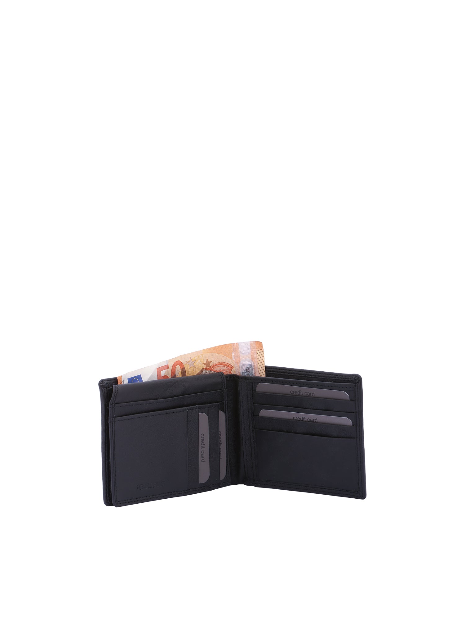 Portafoglio da uomo in vera pelle Casual LB7602-41-NERO Laura Biagiotti