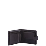 Portafoglio da uomo in vera pelle Casual LB7602-56-MARRONE SCURO Laura Biagiotti
