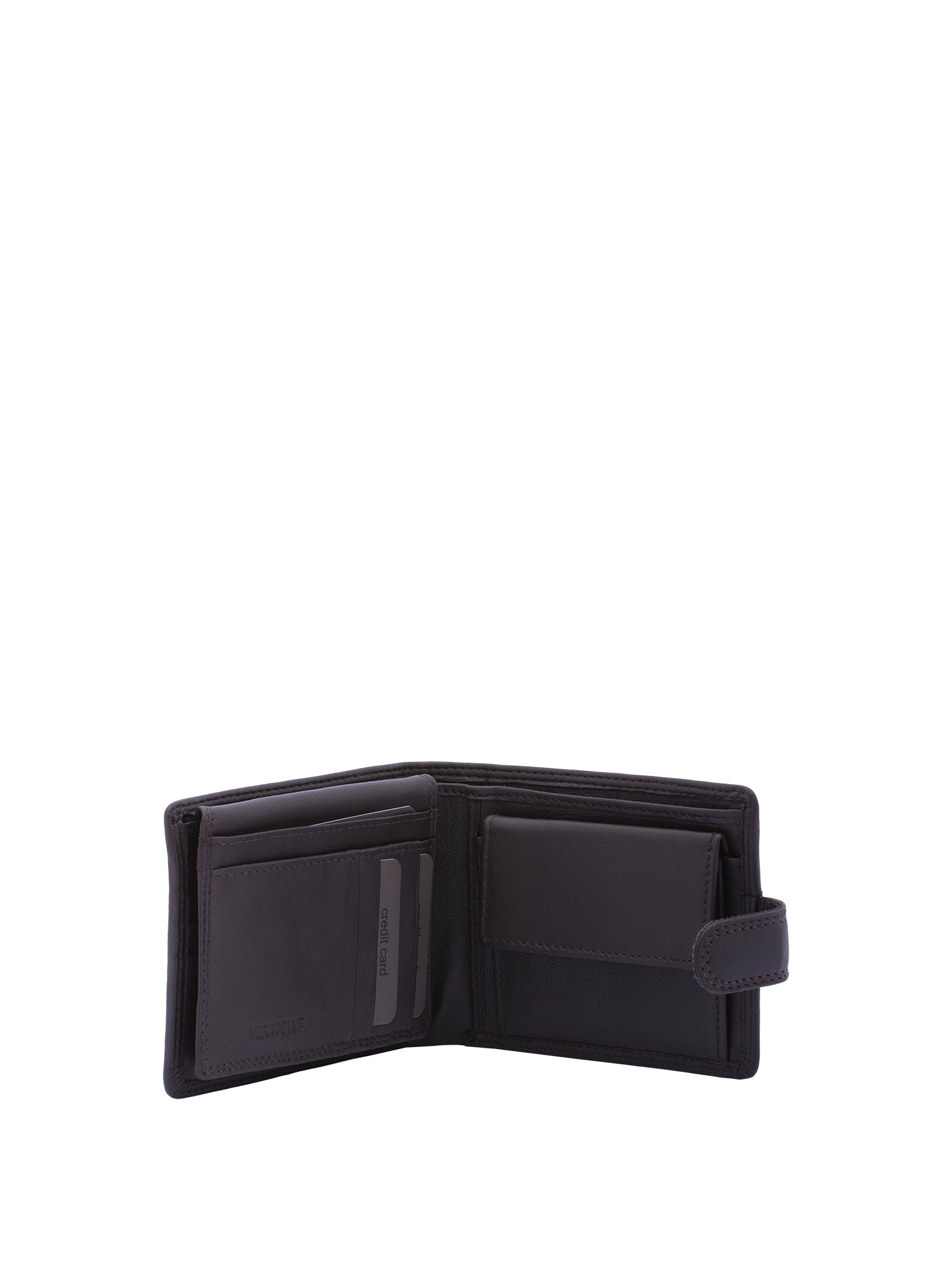 Portafoglio da uomo in vera pelle Casual LB7602-56-MARRONE SCURO Laura Biagiotti