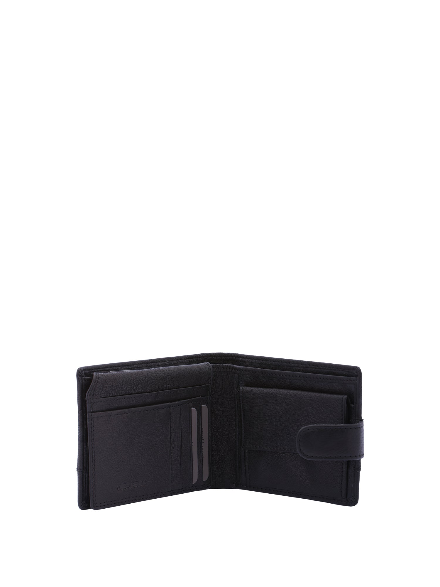 Portafoglio uomo in vera pelle Casual LB7611-56-NERO Laura Biagiotti
