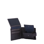 Portafoglio uomo in vera pelle Casual LB7632-56-MARRONE SCURO Laura Biagiotti