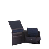 Portafoglio uomo in vera pelle Casual LB7632-56-MARRONE SCURO Laura Biagiotti
