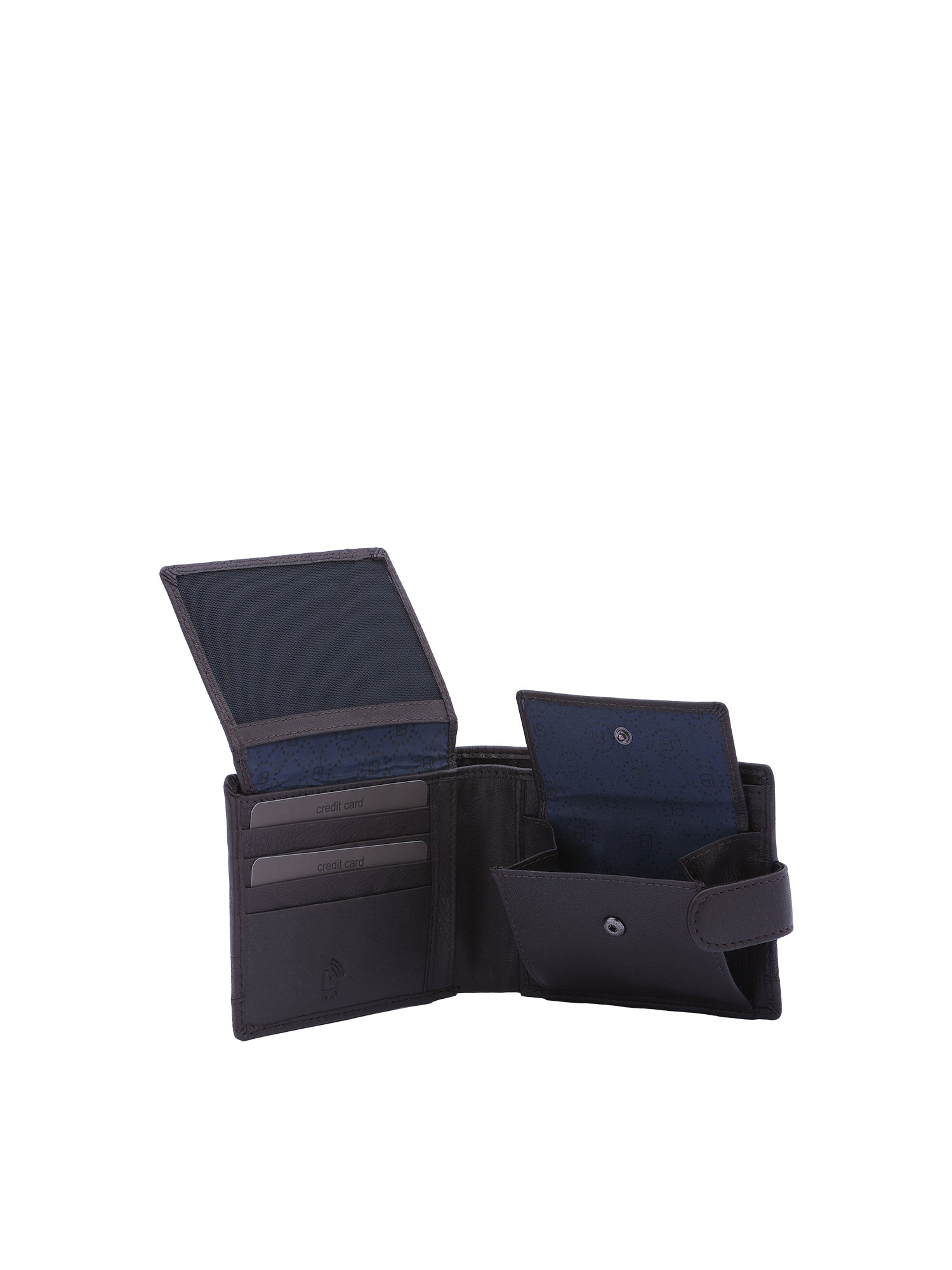 Portafoglio uomo in vera pelle Casual LB7632-56-MARRONE SCURO Laura Biagiotti