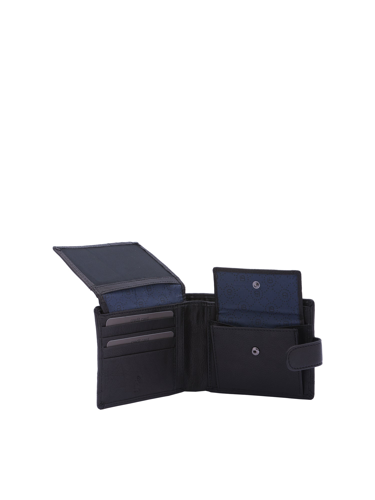 Portafoglio uomo in vera pelle Casual LB7632-56-NERO Laura Biagiotti
