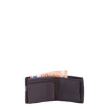 Portafoglio uomo in vera pelle Casual LL7602-44-MARRONE SCURO Lancetti