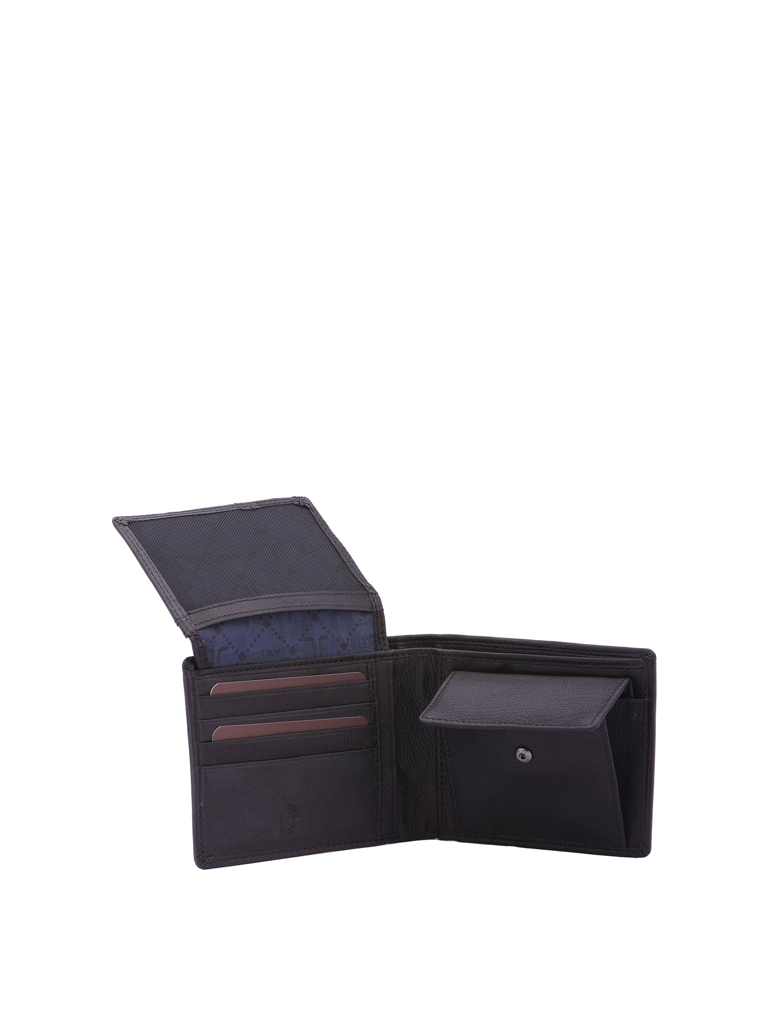 Portafoglio uomo in vera pelle Casual LL7631-04-NERO Lancetti