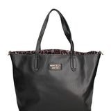 Borsa a spalla da donna 100% PVC MARGARET-BLACK-LEO TEX Marc Ellis