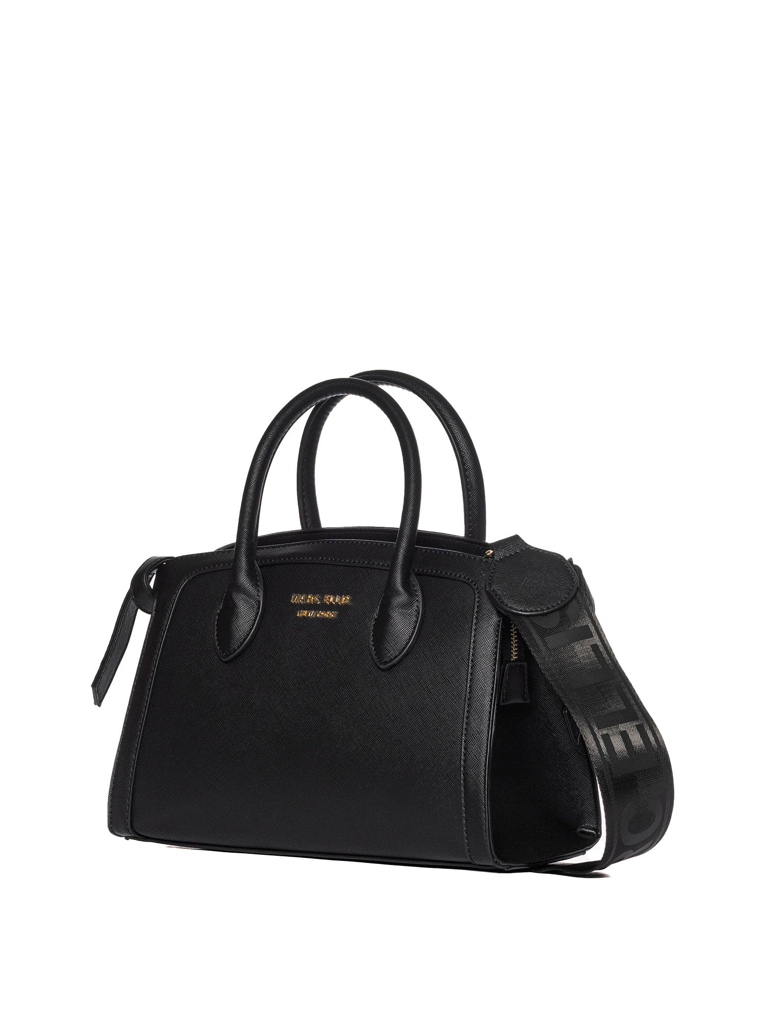Borsa a mano da donna 100% PVC MARYLYN-BLACK-GOLD Marc Ellis
