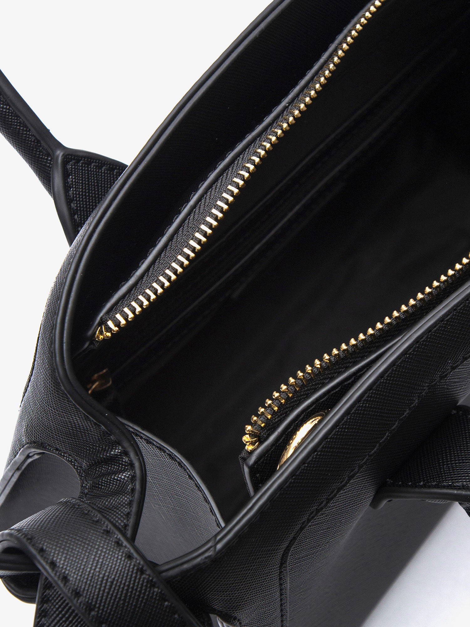 Borsa a mano da donna 100% PVC MARYLYN-BLACK-GOLD Marc Ellis