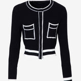 Cardigan MC37 | Nero e Panna