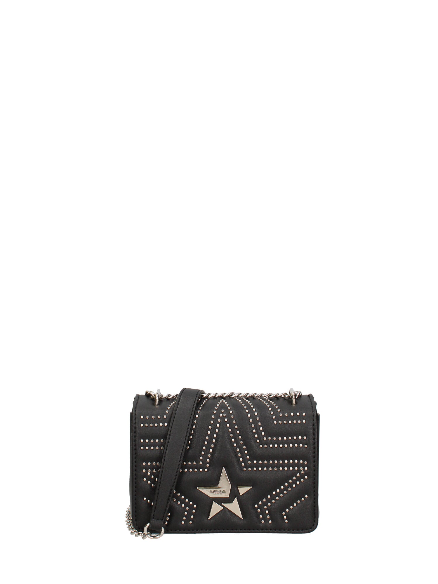 Borsa a mano da donna 100% gomma MULTI STAR S-BLACK-SILVER Marc Ellis