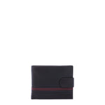 Portafoglio uomo in vera pelle Casual PC-1110-NERO ROSSO Northampton Polo Club