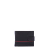 Portafoglio uomo in vera pelle Casual PC-1110-NERO ROSSO Northampton Polo Club
